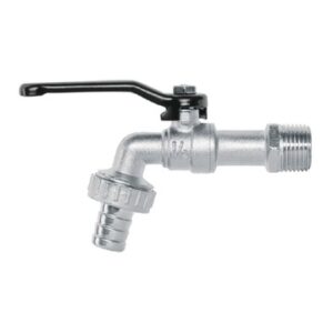 Caño de esfera de metal 1/2" para jardín, 110 g, Pretul